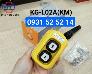 Tay bấm điều khiển cầu trục 2 nút KG-L02A(KM) loại có nam châm có dây