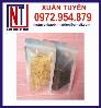 Túi zipper 1 mặt bạc, túi zipper đựng 500gr