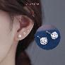 Bông tai nụ đá swarovski cực sáng - bạc Jimmy