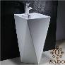 Chậu lavabo vuông đứng vát cạnh