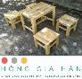 Bàn ghế gỗ ghép giá rẻ Tp.HCM Hồng Gia Hân G0922