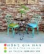 Bộ bàn ghế quán Cafe, Trà sữa xịn xò Tp.HCM Hồng Gia Hân G0938