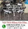 Bộ bàn ghế cafe mây nhựa Tp.HCM Hồng Gia Hân M1006