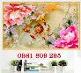 Gạch tranh 3d mẫu đơn sứ ngọc