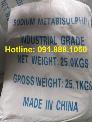 Bán Sodium Metabisulphite - Na2S2O5 (China), 25kg/bao