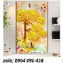 Tranh gạch 3d cây kim tiền phong thủy - CNVV84