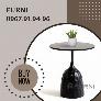 Bàn sofa góc nhỏ gọn mặt đá tròn 50cm