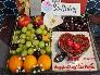Hộp quà tặng sinh nhật ngọt ngào combo trái cây nhập khẩu & bánh kem - FSNK463
