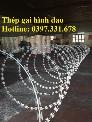 Nơi sản xuất thép gai, Thép gai hình dao vòng 35cm; 45cm; 60cm; 80cm; 90cm giao hàng toàn quốc