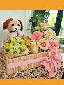 Quà sinh nhật cho bé trai 1 tuổi MKnow hoa trái cây nhập mix cún Puppy len Handmade - FSNK551