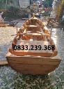 Thuyền gỗ biểu diễn, thuyền trang trí hoa tết 2m, Thuyền gỗ 3m chèo tay