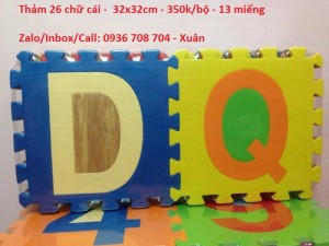 Thảm xốp ghép hình, thảm xốp trải sàn cho bé yêu