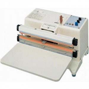 Máy đóng gói - Model V-300-10D
Máy hút chân không để bàn, loại hai điện trở
Chiều dài đường ép 300 mm, bề rộng đường hàn ép là 10 mm
Thích hợp với đa chủng loại bao bì dày (2, 4 lớp)
Fuji Impulse Sealer _Japan