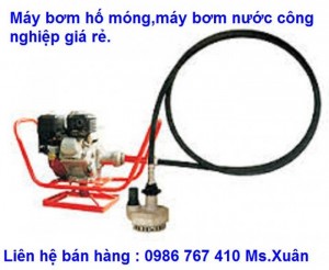 Máy bơm hố móng động cơ xăng GX160 chính hãng.