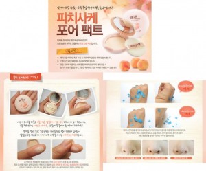 Phấn nén đào Peach Sake Pore Pact skinfood 9gr