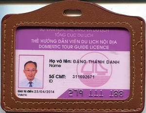 Mẫu thẻ hướng dẫn viên nội bộ