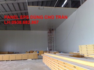 Panel EPS Hải Việt 3 lớp cách âm cách nhiệt dùng lợp mái, vách ngăn, đóng trần tphcm bình dương