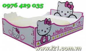 Giường trẻ em Hello Kitty giá khuyến mãi, nội thất F21