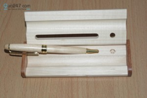 Bộ set: Bút gỗ 02 và hộp bút gỗ 10