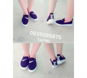 Giày slip on đế nâng thể thao cực xinh nhé nàng !