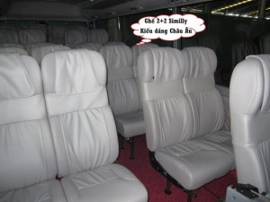 Xe khách 29 chổ 3 cục Tracomeco ghế châu âu, cửa gold mới 2015