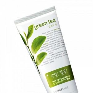 Sữa rửa mặt Phyto Powder in Cleasing Foam Green Tea TheFaceShop