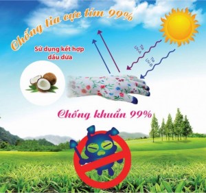 Chống tia cực tím, chống khuẩn.
