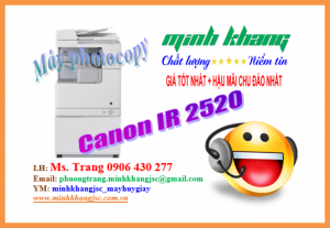Bán máy photocopy Canon iR 2520 Copy, In,Scan Màu,Duplex dùng khổ giấy A3-A4
