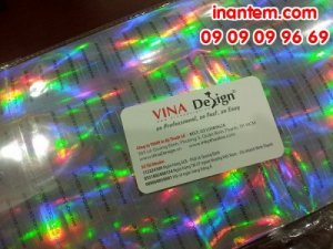 In tem 7 màu cho ứng dụng chống hàng giả được in ấn tại Công ty In Kỹ Thuật Số - Digital Printing