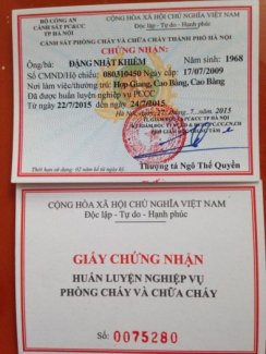 Đào tạo Phòng cháy chữa cháy