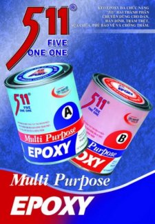 Epoxy 511, keo khoan cấy thép chờ, chống thấm, sửa chữa bê tông