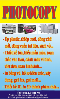 Photocopy - In - Fax Online Tại An Giang