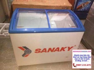Tủ đông Sanaky 400 lít màu xanh Điện máy cũ sài gòn