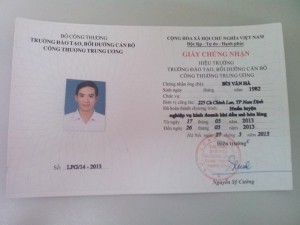 Chứng chỉ an toàn khí dầu mỏ hóa lỏng