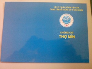 Chứng chỉ an toàn nổ mìn, thủ kho mìn, vận chuyển mìn