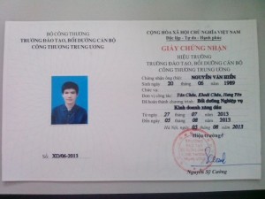 Chứng chỉ an toàn kinh doanh ga, xăng dầu