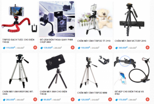 Chân máy ảnh Tripod cho điện thoại, máy ảnh giá siêu rẻ