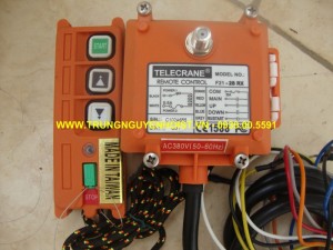 Điều khiển từ xa TELECRANE 02 nút bấm, Đài Loan mới 100%