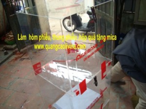 Hộp bốc thăm may mắn mica