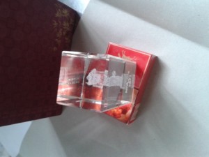 Pha lê Nữ thần tự do 3D, 2001, second hand .