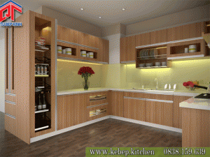 Mẫu tủ bếp MFC cao cấp giá rẻ TBB123