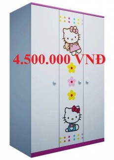 Tủ áo trẻ em, tủ áo Hello Kitty, tủ áo cho bé gái, tủ áo công chúa, Nội thất F21