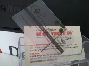In name card bằng nhưa PVC cao cấp giá hấp dẫn tại TP.HCM