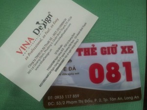 In thẻ nhựa giữ xe giá rẻ tại In Kỹ Thuật Số