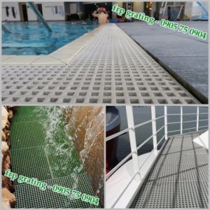 Hình ảnh frp grating đã được sử dụng rộng rãi, đa vị trí.