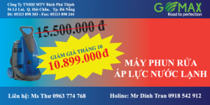 Máy phun rửa áp lực nước lạnh