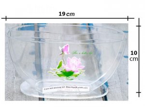 Tô nhúng bánh tráng 3 ngăn Prota (Loại Lớn, Nhựa Trong)...