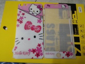 Miếng dán cường lực hình hello kitty iphone 6 plus