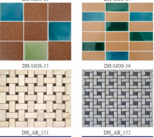 Đá Mosaic - Đá ốp tường nhiều màu hình vuông