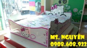 Giường đơn Hello Kitty, giường Hello Kitty cho bé gái